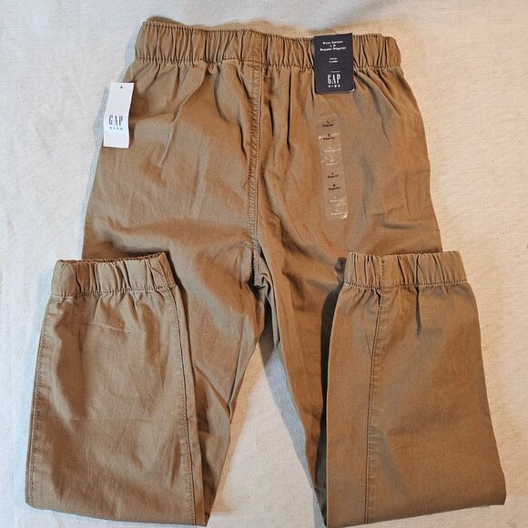 GAP Kids Boy's Brown Khaki Jogger Pants - Size L - Picture 5 of 7